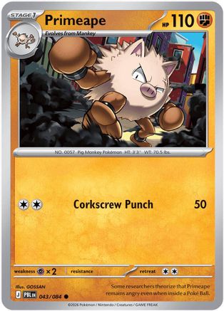 Primeape 043  - Common