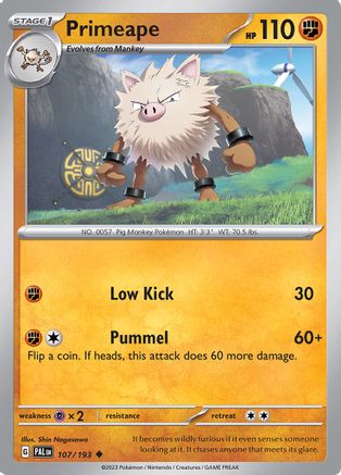 Primeape 107 - Uncommon