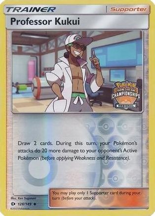 Professor Kukui - 128/149 (Regional Championships)/149 - Reverse Holofoil - Promo