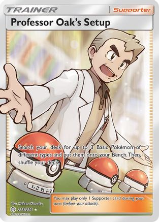 Professor Oak's Setup (Full Art) - Holofoil - Ultra Rare
