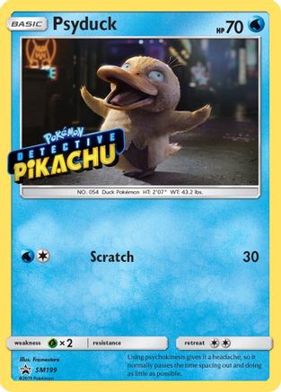 Psyduck - SM199 (Detective Pikachu Stamped) - Holofoil - Promo