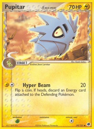 Pupitar (Delta Species) 059 - Reverse Holofoil - Common