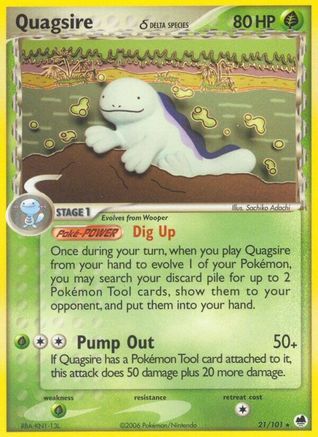 Quagsire (Delta Species) 021 - Reverse Holofoil - Rare