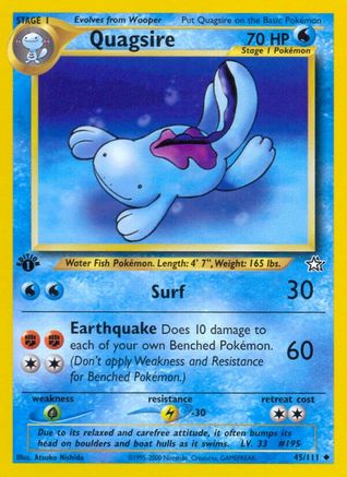 Quagsire 045 - 1st Edition - Uncommon