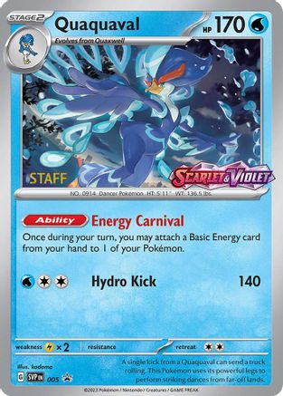 Quaquaval (Prerelease) [Staff] 005  - Holofoil - Promo
