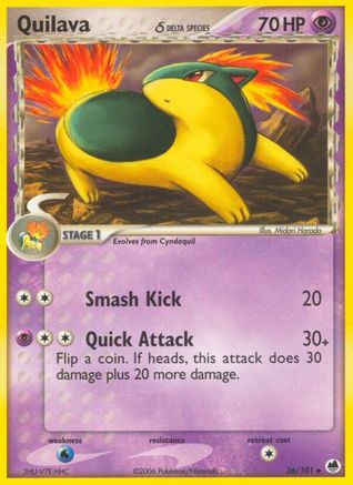 Quilava (Delta Species) 036 - Reverse Holofoil - Uncommon
