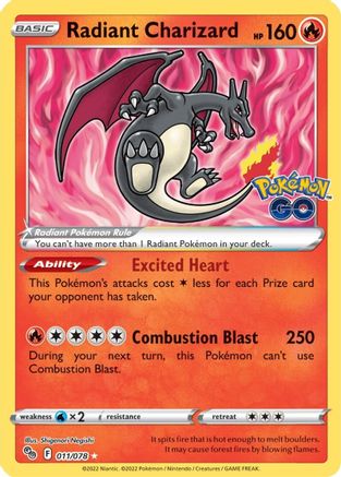 Radiant Charizard 011 - Holofoil - Radiant Rare