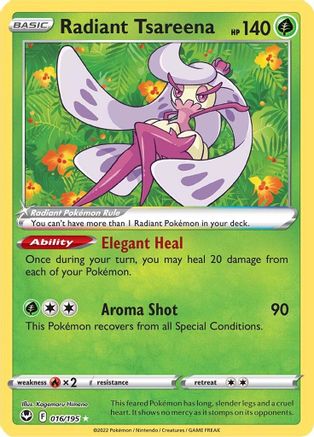 Radiant Tsareena 016 - Holofoil - Radiant Rare