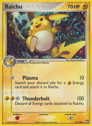 Raichu - Reverse Holofoil - Holo Rare