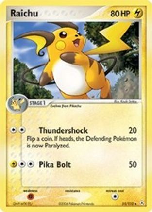 Raichu - Reverse Holofoil - Uncommon