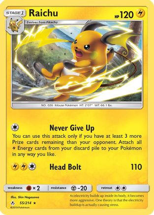 Raichu 055 - Rare