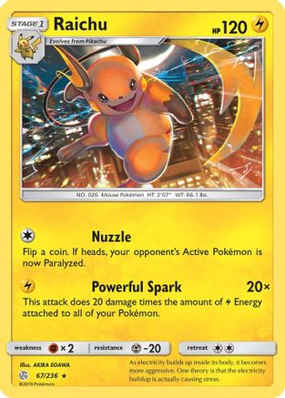 Raichu 067 - Rare
