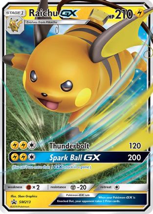 Raichu GX SM213 - Holofoil - Promo