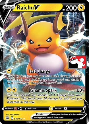 Raichu V/172 - Holofoil - Ultra Rare