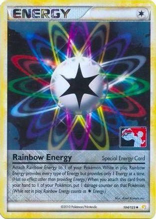 Rainbow Energy - 104/123 (League Promo)/123 - Reverse Holofoil - Promo