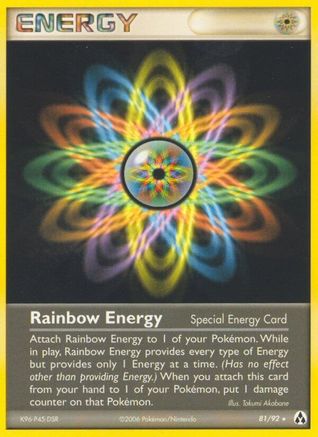Rainbow Energy/92 - Reverse Holofoil - Rare