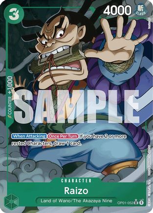 Raizo (Full Art) (OP01-052) - Uncommon