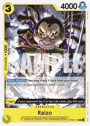 Raizo (Reprint) (OP06-112) - Common