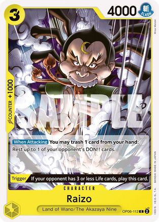 Raizo (OP06-112) - Common