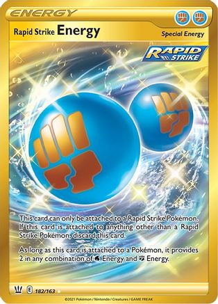 Rapid Strike Energy (Secret) 182 - Holofoil - Secret Rare