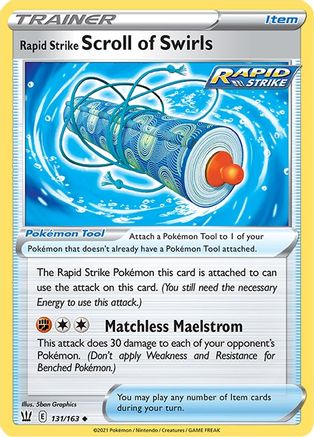 Rapid Strike Scroll of Swirls 131 - Uncommon