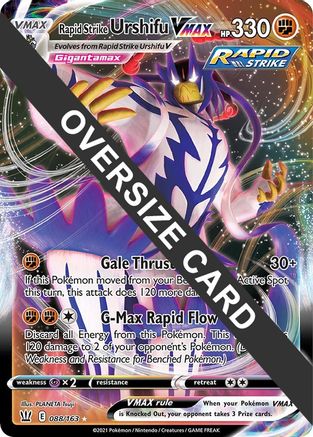 Rapid Strike Urshifu VMAX - 088/163/163 - Holofoil - Promo