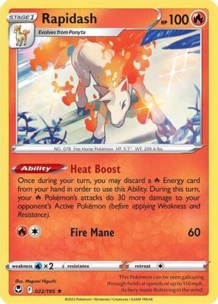 Rapidash 022/195  - Rare