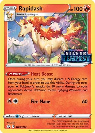 Rapidash (Prerelease) SWSH270 - Holofoil - Promo