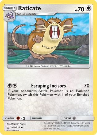 Raticate 144 - Uncommon