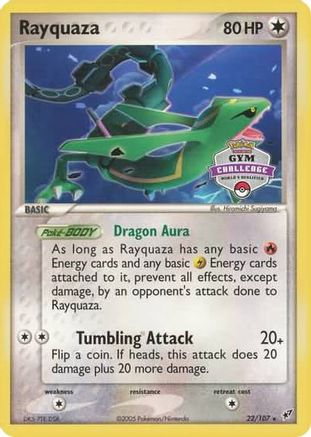 Rayquaza - 22/107 (2004-2005 Gym Challenge)/107 - Promo