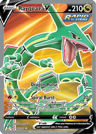 Rayquaza V (Full Art) 193 - Holofoil - Ultra Rare