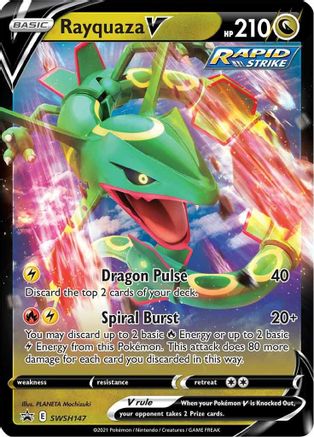 Rayquaza V SWSH147 - Holofoil - Promo