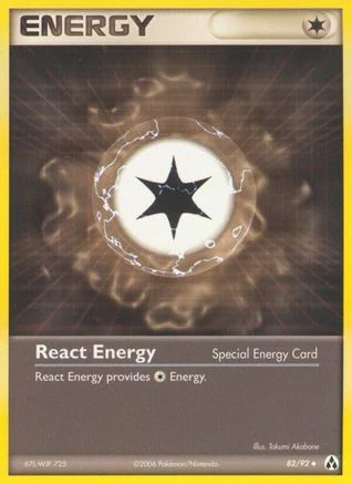 React Energy 082/92 - Reverse Holofoil - Uncommon