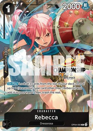 Rebecca (CS 25-26 Celebration Pack) (OP04-092) - Rare