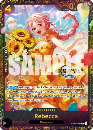 Rebecca (October Championship 2024 Online Regional) (OP05-091) - Super Rare