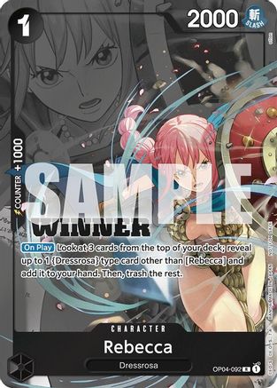 Rebecca (Winner Pack 2025 Vol. 2) (OP04-092) - Rare