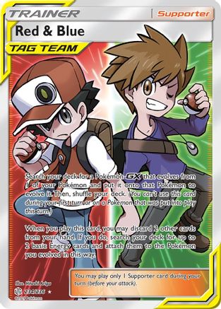 Red & Blue (Full Art) - Holofoil - Ultra Rare
