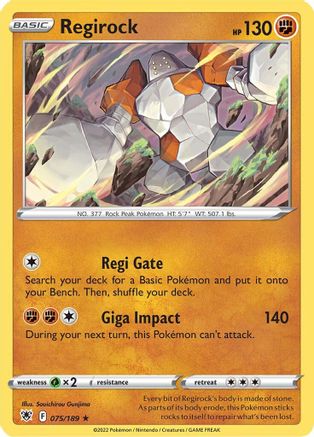 Regirock 075 - Rare