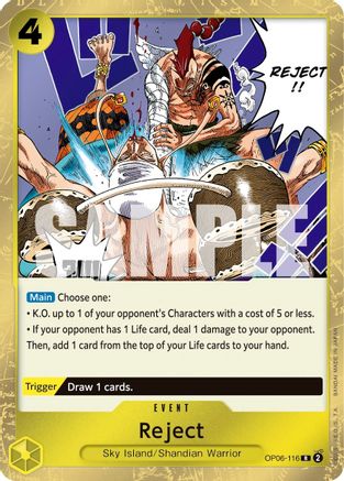 Reject (OP06-116) - Rare