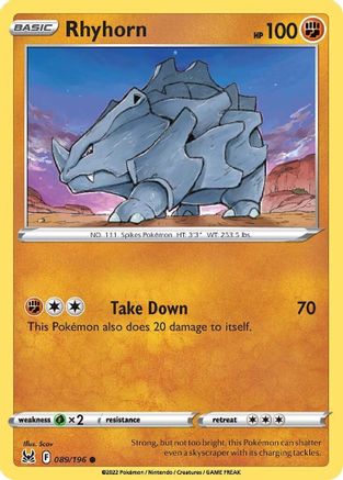 Rhyhorn 089 - Common