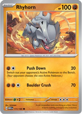Rhyhorn 111 - Common