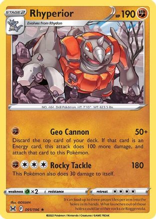 Rhyperior 091 - Rare