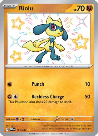 Riolu 173 - Holofoil - Shiny Rare
