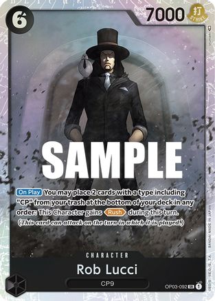 Rob Lucci (092) (OP03-092) - Super Rare