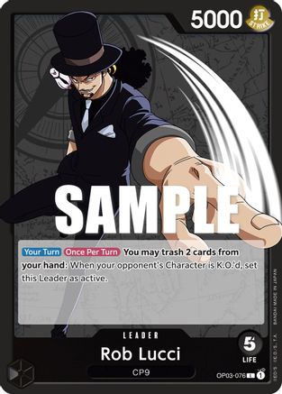 Rob Lucci (076) (OP03-076) - Leader