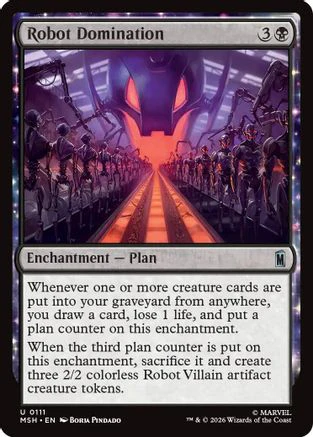 Robot Domination (MSH-111) - Marvel Super Heroes Foil