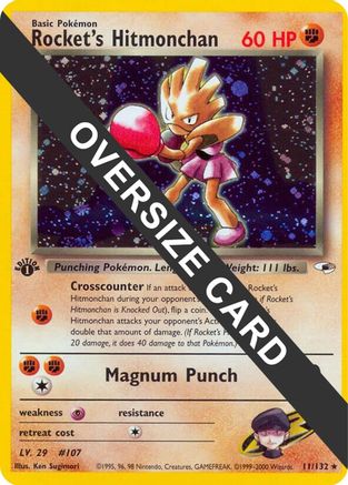 Rocket's Hitmonchan - 11/132/132 - Holofoil - Promo