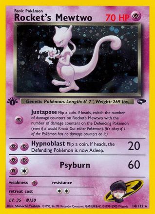 Rocket's Mewtwo - 1st Edition Holofoil - Holo Rare