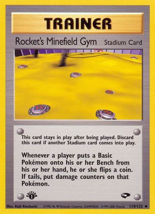 Rocket's Minefield Gym 119 - 1st Edition - Uncommon