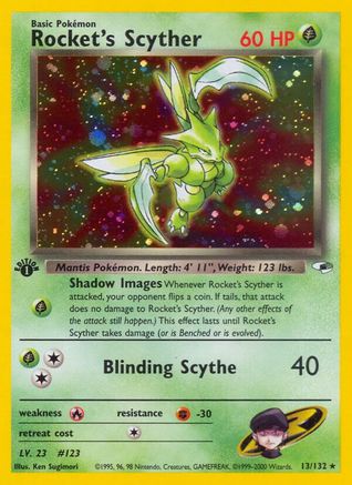Rocket's Scyther 013 - 1st Edition Holofoil - Holo Rare